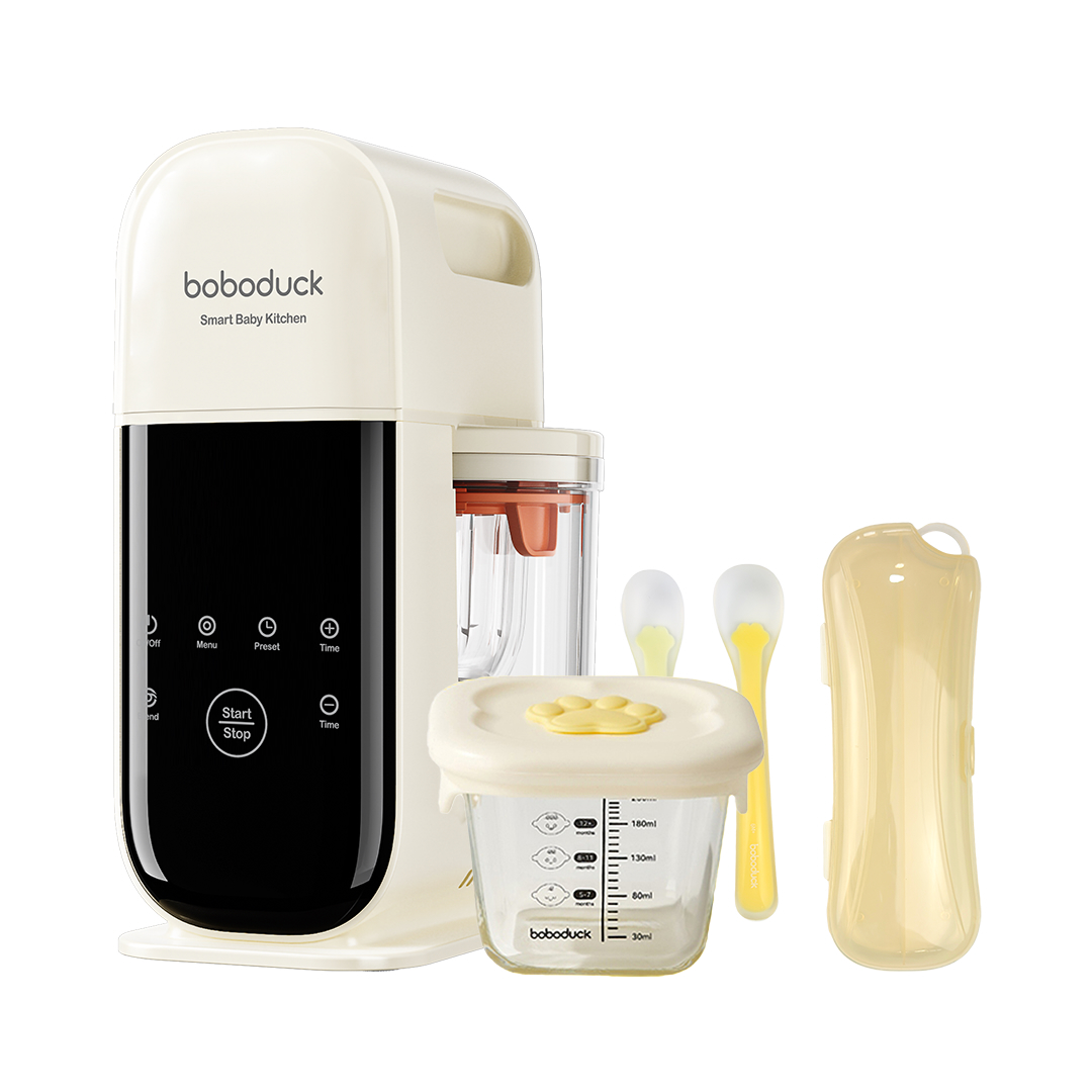 SET SMART BABY KITCHEN CON CONTENEDOR Y CUCHARAS BOBODUCK