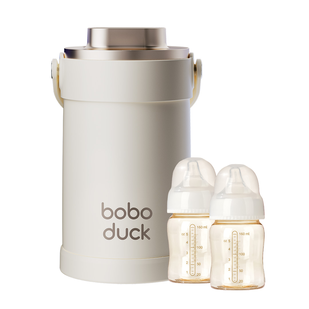 SET CONTENEDOR ISOTERMICO SAFETEMP CON BIBERONES BOBODUCK